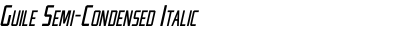 Guile Semi-Condensed Italic